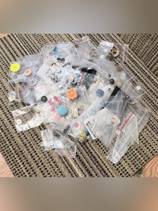 Other - Assorted Buttons and Embellishments - Mixed Colors crafts sewing